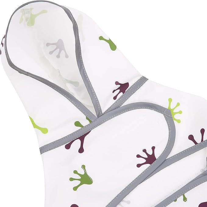 Dog Raincoat for Medium Dogs Waterproof Hooded Rain Jacket with Reflective Strips Leash Hole & Poncho Adjustable Fit (FrogPaw,L)