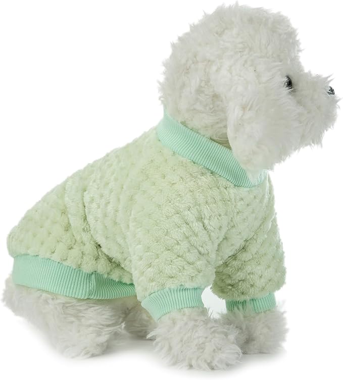 Dog Sweater, 3 Pack Dog Sweaters for Small Medium Dogs or Cat, Warm Soft Flannel Pet Clothes for Dogs Girl or Boy, Dog Shirt Coat Jacket (XX-Large, Pink+Purple+Light Green)