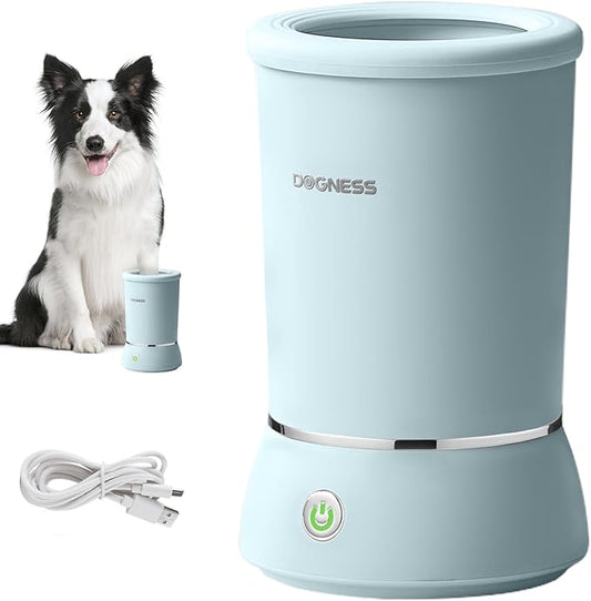 DOGNESS W01 Automatic Dog Paw Cleaner for Small to Medium Dogs (Light Blue)