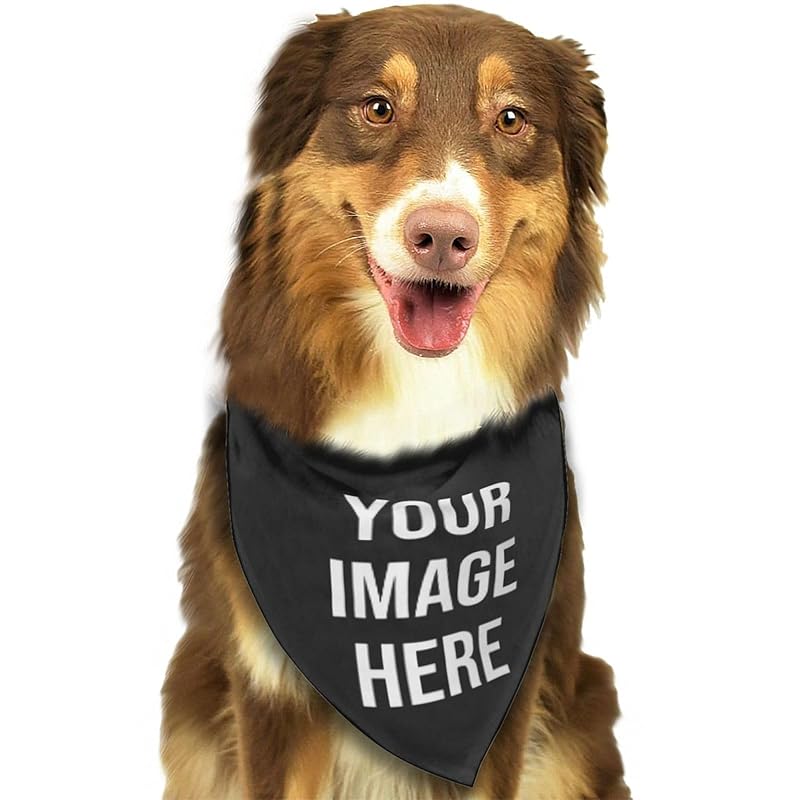 Custom Dog Bandana Bulk Personalized Dog Bandana Your Own Logo Text Custom Pet Scarf