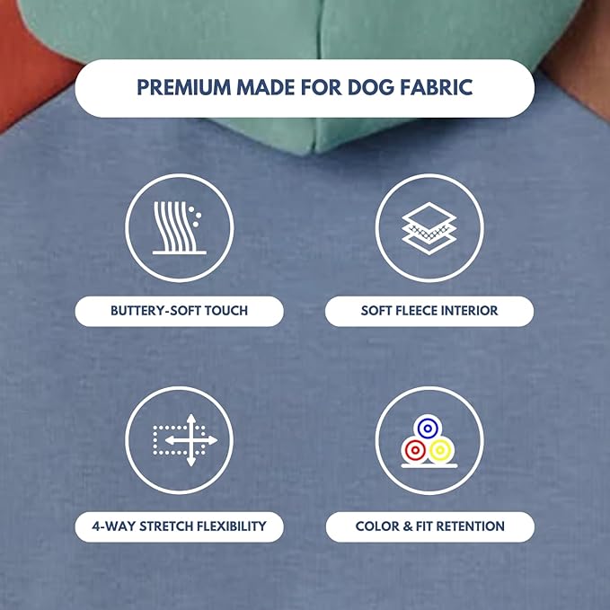 Spark Paws Dog Hoodie – Premium Dog Sweater for Small, Medium, and Large Dogs | Warm Outfits for French Bulldogs, Pitbull, Puppy, Winter Jacket Alternative - Alpine - L