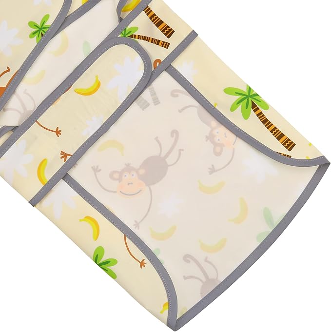 Dog Rain Coat for Large Dogs Waterproof Hooded Rain Jacket with Reflective Strips Leash Hole & Poncho Adjustable Fit (Monkey,XL)