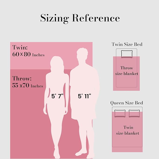 Amélie Home Faux Fur Throw Blanket for Couch, Cozy Fuzzy Fluffy Fur Luxurious Soft Striped Plush Gift Blankets for Family Sofa Chair Bedroom, 55"x70", Pink