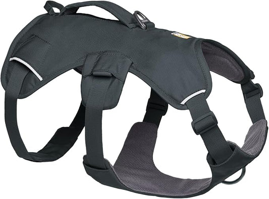 Ruffwear, Web Master, Multi-Use Support Dog Harness, Hiking and Trail Running, Service and Working, Everyday Wear, Basalt Gray, Medium
