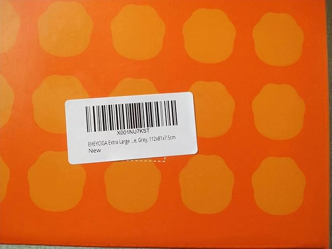 EHEYCIGA Orthopedic XXL Dog Beds for Jumbo Dogs with Removable Washable Cover for Crate, Grey, 47x29