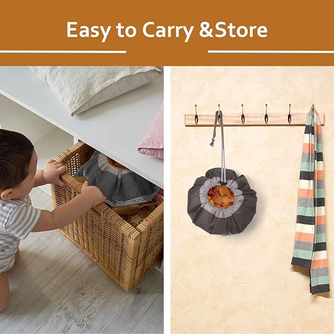 AWOOF Pet Snuffle Mat for Dogs, Interactive Feed Game for Boredom, Encourages Natural Foraging Skills for Cats Dogs Bowl Travel Use, Dog Treat Dispenser Indoor Outdoor Stress Relief (Brown)