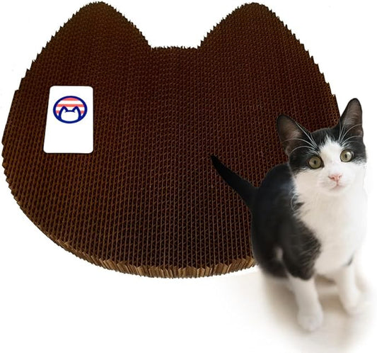 Cat Scratcher by Americat – Made in USA Cardboard Scratching Pad & Lounger – X Large, 2-Sided, Heavy, No-Shedding, Long-Lasting (Cat)