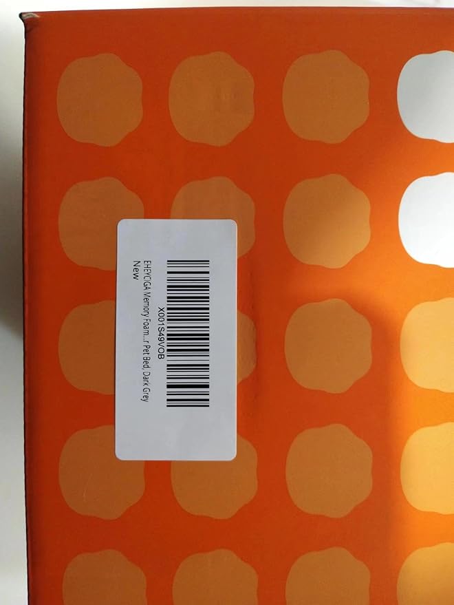 EHEYCIGA Waterproof Dog Bed Memory Foam 35x23, Orthopedic Dog Beds Mat for Large Dogs with Removable Cover, Dark Grey