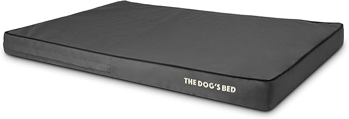 The Dog’s Bed Orthopedic Memory Foam Dog Bed, XXL Grey & Black, Waterproof, Supportive Dog Bed with Replaceable Covers