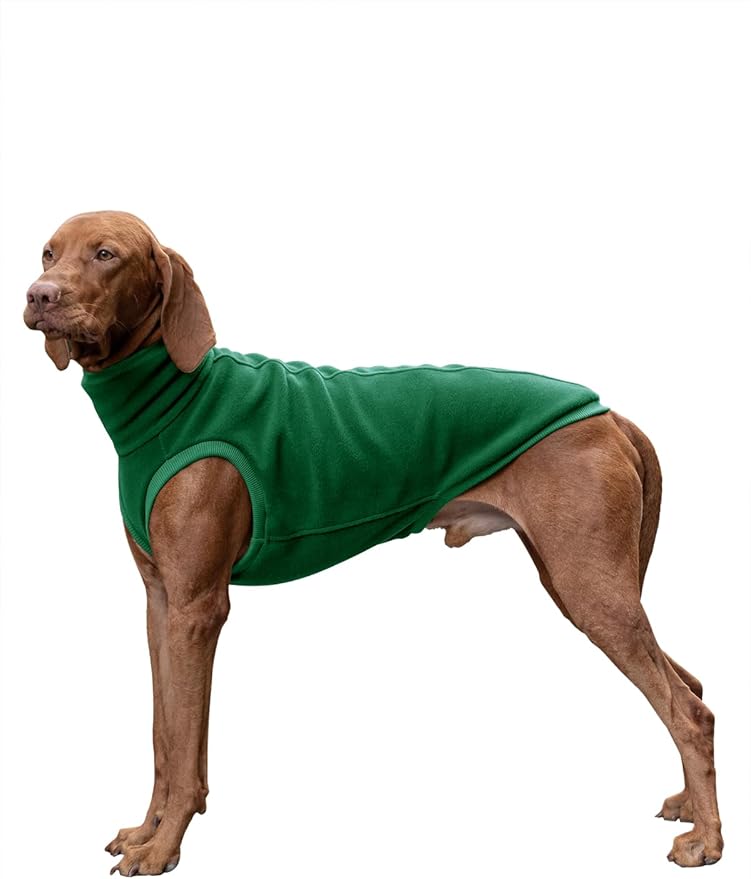 Haloumoning Fleece Dog Sweater Turtleneck Pullover Sweatshirt Pet Winter Warm Clothes