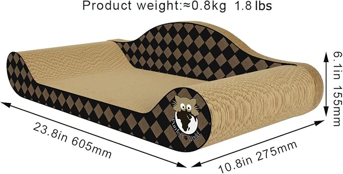 Cat Scratcher - Lounge - Checker Board - 2 Pack