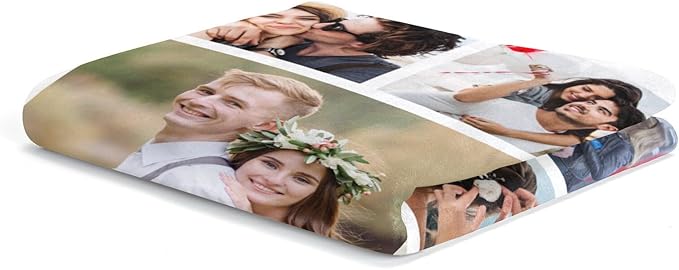Personalized Anniversary Couple Gifts for Women & Men, Custom Blanket with Photo, Personalized Photo Blanket, Customized Picture Blankets, Custom Birthday Gifts for Him & Her