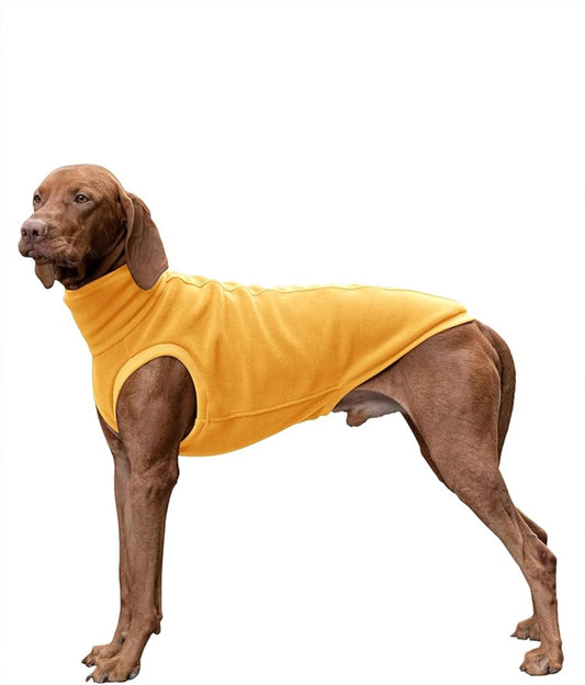 Haloumoning Fleece Dog Sweater Turtleneck Pullover Sweatshirt Pet Winter Warm Clothes