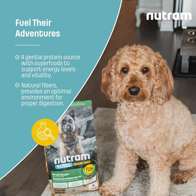 T26 Grain-Free Lamb & Lentils Dry Dog Food | High Protein, Chicken-Free Kibble with Pumpkin, Flaxseed & Salmon Oil | Easily Digestible, Allergy-Friendly for Puppies, Adults & Seniors