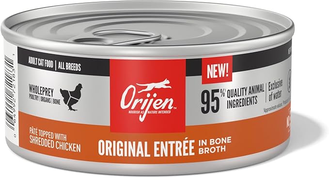 ORIJEN Original Entrée in Bone Broth, 5.5oz, 12 Cans