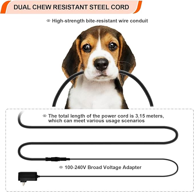 HEATFOX Upgraded Heated Dog Bed with Heating Pad, 24V Safe Voltage Arthritis Bed with Memory Foam, Waterproof Cover for Medium, Large Dogs/XL