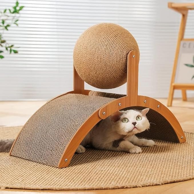 Scratch pad for Cats，cat Scratching Post，Cardboard cat Scratcher，Kitten Scratcher，sisal cat Scratching Board，cat Scratch pad-FANJUN-AMTECH (L)