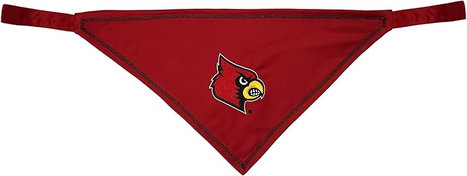 Pets First NCAA Louisville Cardinals TIE Bandana, Size Large/X-Large. Dog Bandana Scarf Bib for Pet Cat Dog. The Ultimate Game-Day, Party Bandana