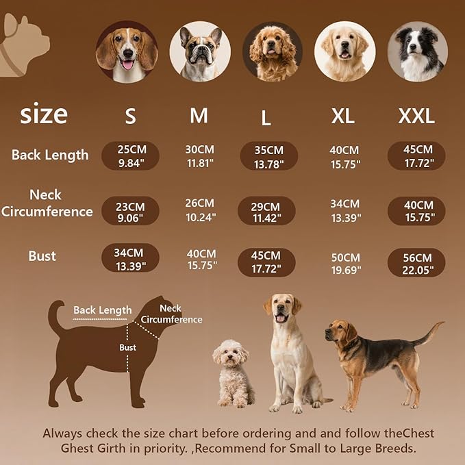 Medium/Large Dog Sweater, Warm Dog Winter Coat w/Sleeves, Comfortable High Neck Premium Dog Clothes for Labrador-Best for Holidays, Daily Walks XL Green