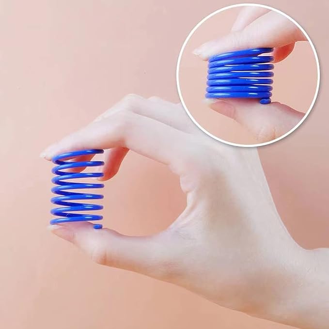 ISMARTEN Cat Spring Toy (100 Pack), Interactive Cat Exercise Toy for Indoor Cats, Multi-colored Plastic Coil for Kittens to Swat, Bite, Hunt