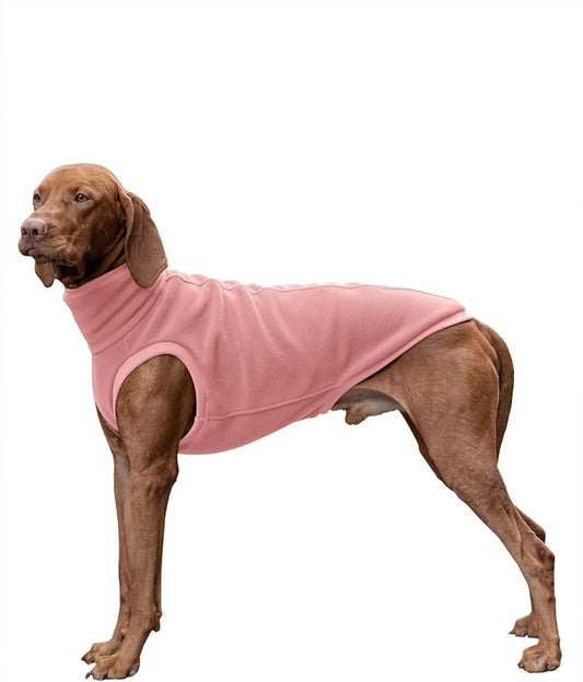 Haloumoning Fleece Dog Sweater Turtleneck Pullover Sweatshirt Pet Winter Warm Clothes
