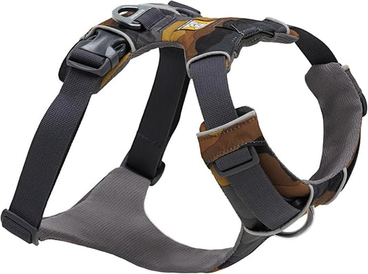 Ruffwear, Front Range Dog Harness, Reflective Soft Padded Everyday Harness with Dual Leash Clips, Adjustable and Lightweight Fit for Training or Walking for All Dogs, Moonlight Mountains, Medium