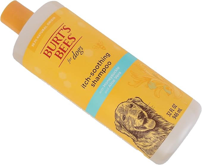 Burt's Bees for Pets Itch Soothing Shampoo with Honeysuckle, 2pk, 95% Natural Origin Formulas, Dog Shampoo for Itchy Dogs, Dog Shampoo Itchy Skin Relief, 2pk bottles, 32 oz