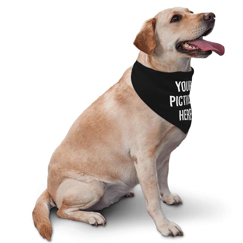 Custom Dog Bandana Bulk Personalized Dog Bandana Your Own Logo Text Custom Pet Scarf