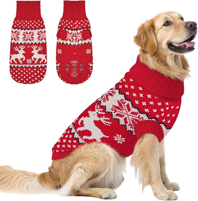 Dog Sweater Small Winter Clothes Sweaters pet Warm Puppy Medium Fleece Soft Turtleneck Pullover Large Girl Frenchie Clothes Puppy Clothes for Small Dogs Girl