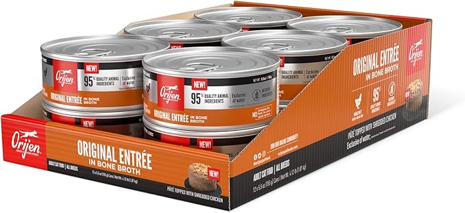 ORIJEN Original Entrée in Bone Broth, 5.5oz, 12 Cans