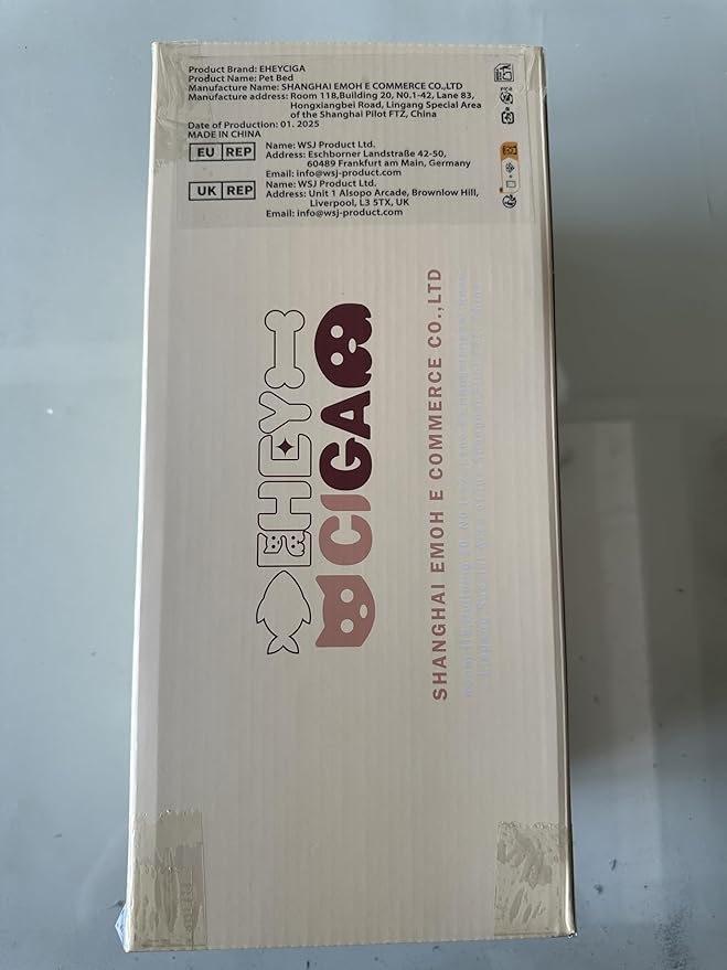 EHEYCIGA Orthopedic XL Dog Beds for Extra Large Dogs with Removable Washable Cover for Crate, Grey, 41x27