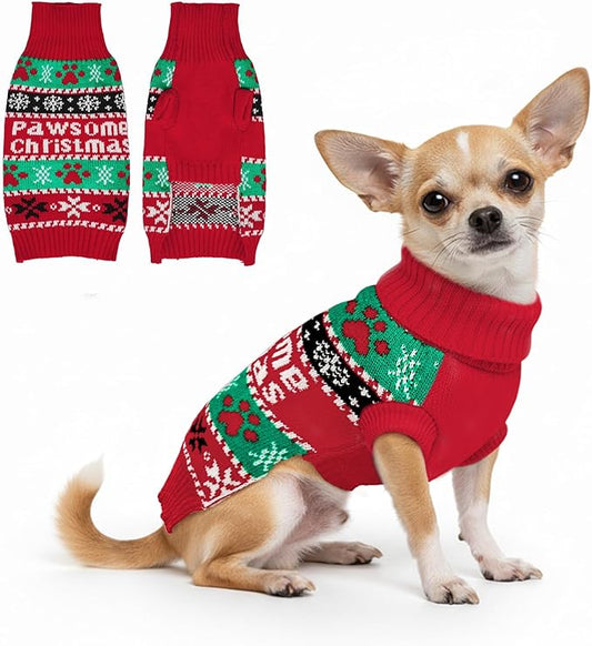 Dog Sweater Small Winter Clothes Sweaters pet Warm Puppy Medium Fleece Soft Turtleneck Pullover Large Girl Frenchie Clothes Puppy Clothes for Small Dogs Girl