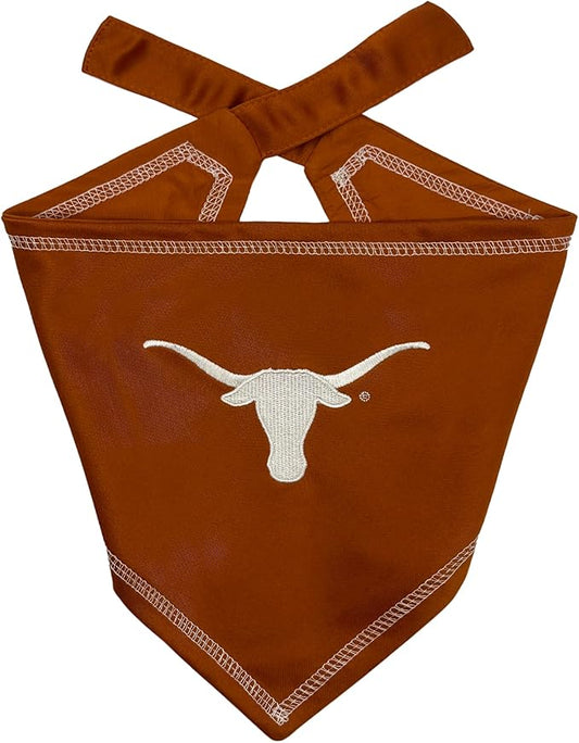 Pets First NCAA Texas Longhorns Tie Bandana, Large/x-Large. Dog Bandana Scarf Bib for Pet Cat Dog. The Ultimate Game-Day, Party Bandana (TX-3550-L-XL)