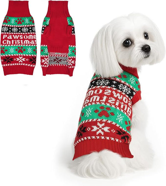 Dog Sweater Small Winter Clothes Sweaters pet Warm Puppy Medium Fleece Soft Turtleneck Pullover Large Girl Frenchie Clothes Puppy Clothes for Small Dogs Girl