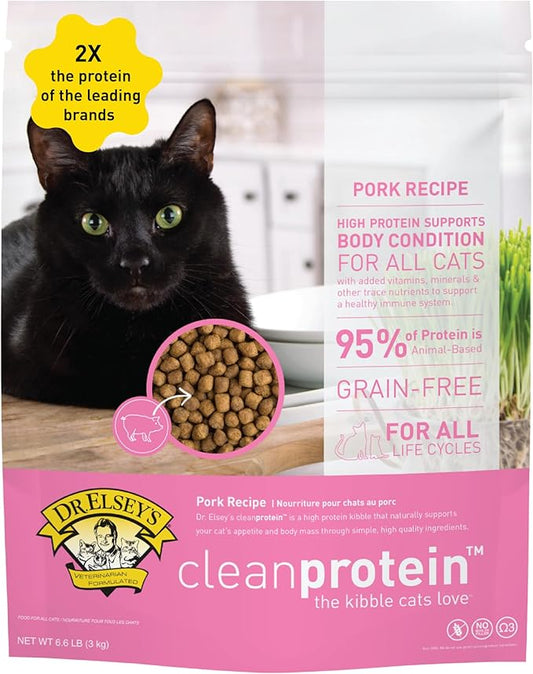 Dr. Elsey's cleanprotein Pork Cat Kibble 2 lb. Bag