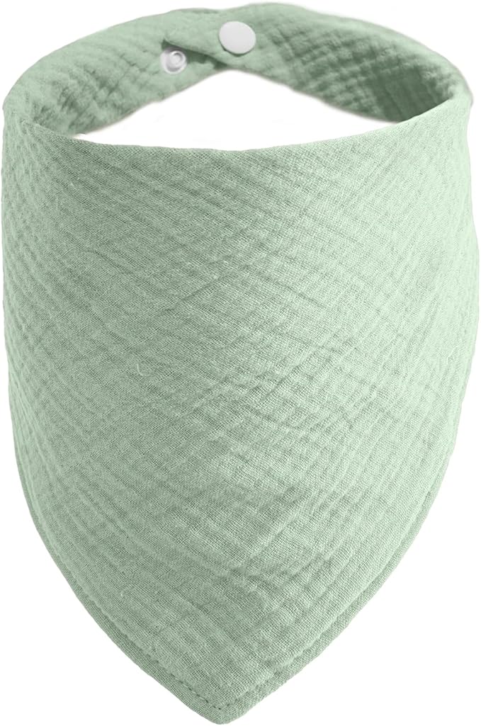 Pet's Bandanas for Medium Dog Solid Color Dogs Scarf with Adustable Button,PeaGreen,Medium