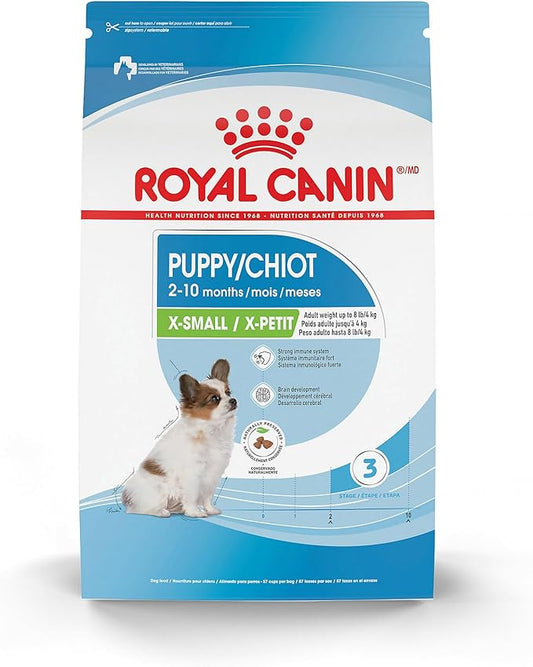 Royal Canin Size Health Nutrition X-Small Puppy Dry Dog Food, 3 lb Bag
