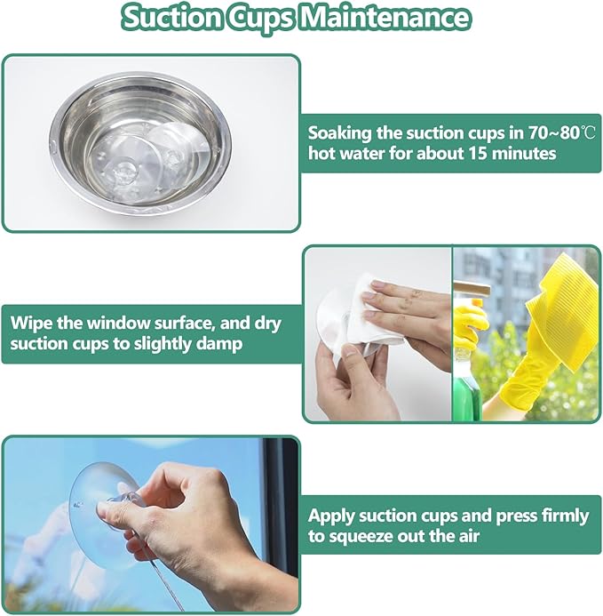 Cat Window Hammock – Mess-Free Waterproof Cats Window Perch for Large Cats, Strong Suction Cup Hammock with Flannel Cover, Indoor Cat Seat, Black