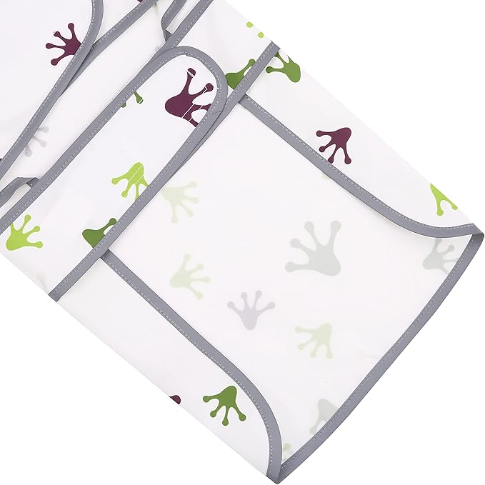 Dog Raincoat for Medium Dogs Waterproof Hooded Rain Jacket with Reflective Strips Leash Hole & Poncho Adjustable Fit (FrogPaw,L)