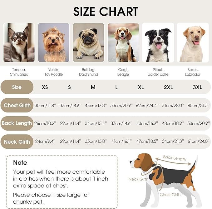 Queenmore Soft Warm Large Dog Sweater, Large Dog Sweaters for Male Dogs, Pet Christmas Sweaters, Extra Large Breeds Kintwear, Turtleneck Pullover Pet Clothes, Apricot 3XL