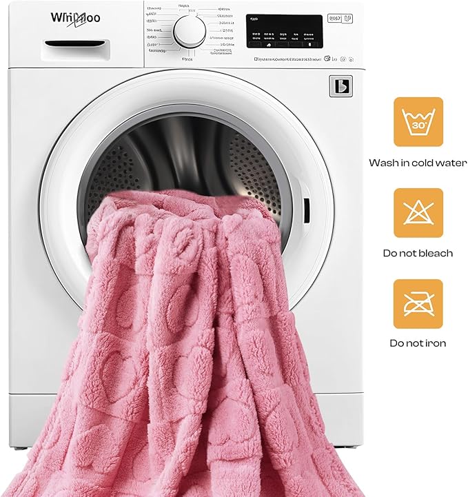 Luciphia Small Dog Blanket Washable Pet Bed Cover Soft Fluffy Puppy Blanket with Premium Fleece 300GSM Cozy Calming Cat Blankets for Indoor Cats Pink 41x31 inch