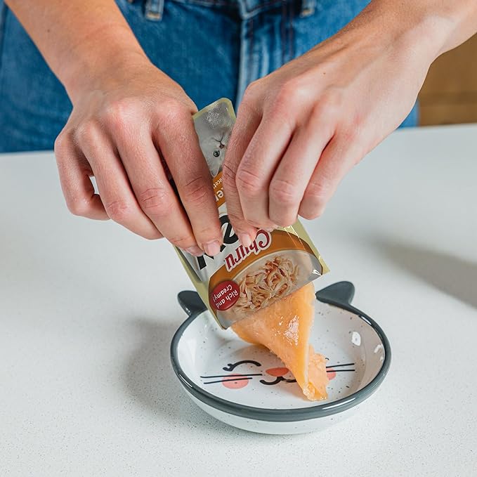 INABA Churu Stew for Cats, Broth Gelée with Shredded Chicken Side Dish with Vitamin E, 1 Ounce per Pouch, 15 Pouches Total, Chicken & Tuna Variety Pack