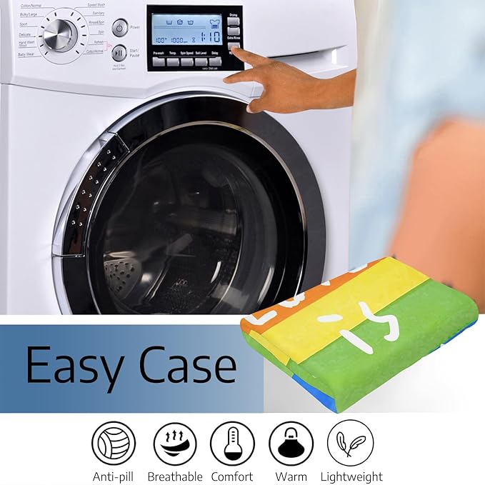 LGBT Throw Blanket, Love is Love Pride Super Soft Anti-Pilling Throw Flannel Blankets - Lesbians Gays Bisexuals Transgender - Lightweight Fleece Blanket for Sofa Couch Bed 50x60 Inches