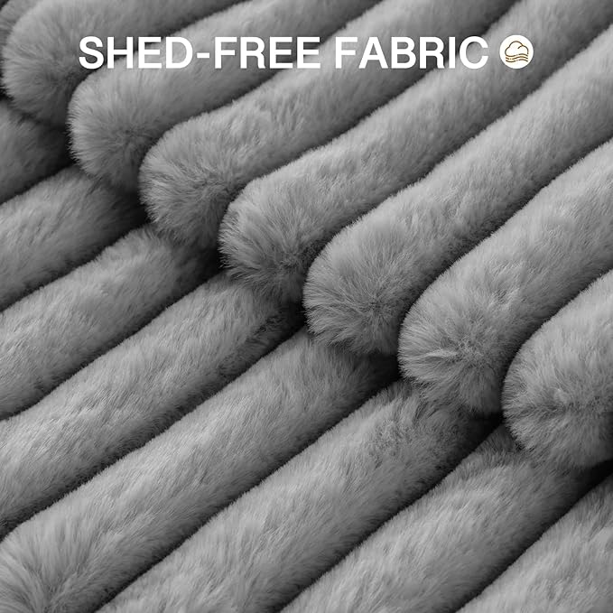 MEWOOFUN Cat Bed, Washable Beds for Indoor Cats, Cute Donut Bed Fluffy Pet Bed with Non-Slip Bottom, Calming Round Bed for Puppy and Kitten (Grey)