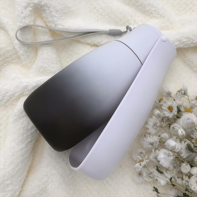 Foldable Portable Dog Water Bottle, Food Grade Plastic Dog Water Bowl Dispenser, High-Temperature Resistant Dog Accessories for Outdoor, Travel Gifts for Dogs(19Oz, Black&White)