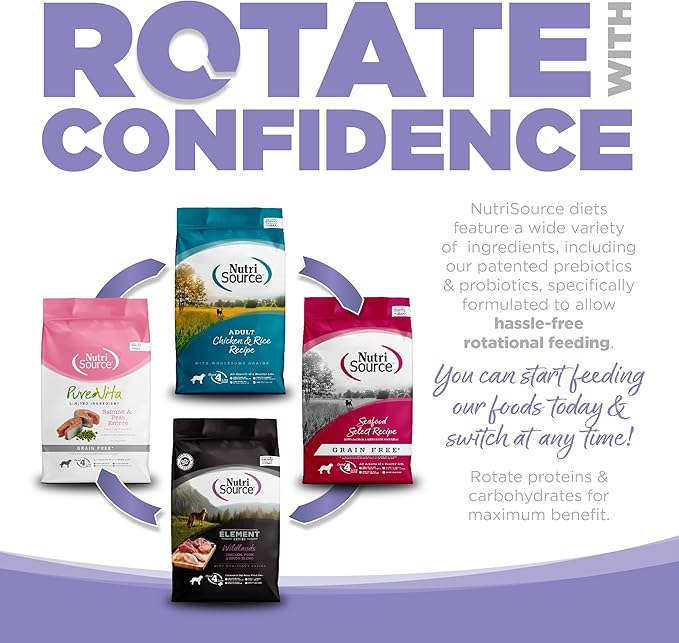 NutriSource Grain Free Dry Puppy Food for Small and Medium Breeds, Turkey, Whitefish and Menhaden Fish Meal, 12LB