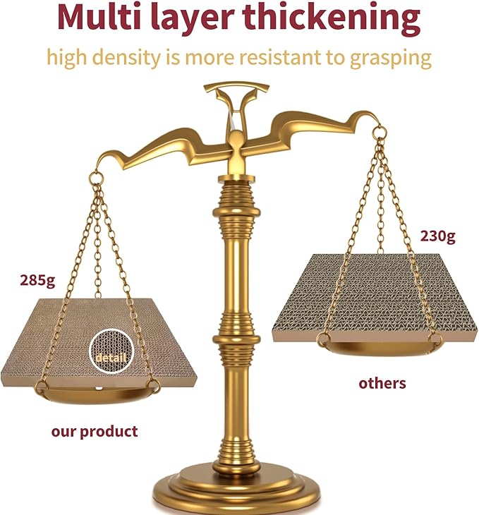 Refill Cat Scratching Board, 3 Packs Cat Scratch Pad, Double-Sided Design Cat Scratching Board for Cats to Playing and Sleeping