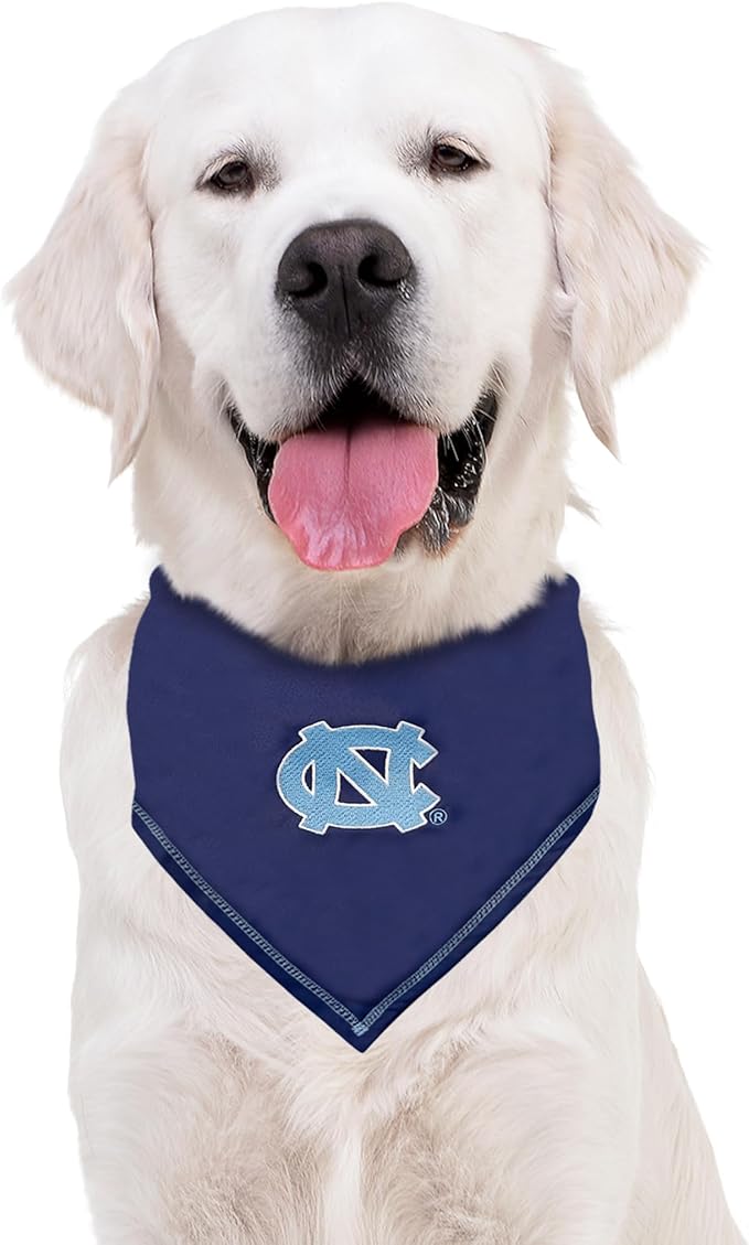 Pets First NCAA North Carolina Tar Heels TIE Bandana, Size Small/Medium. Dog Bandana Scarf Bib for Pet Cat Dog. The Ultimate Game-Day, Party Bandana