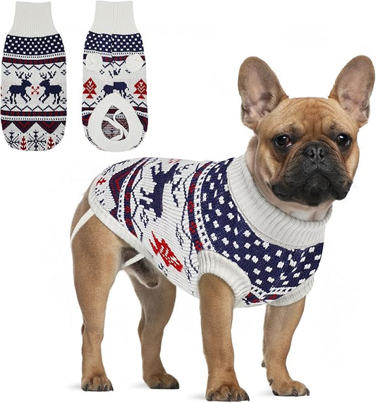 Dog Sweater Small Winter Clothes Sweaters pet Warm Puppy Medium Fleece Soft Turtleneck Pullover Large Girl Frenchie Clothes Puppy Clothes for Small Dogs Girl