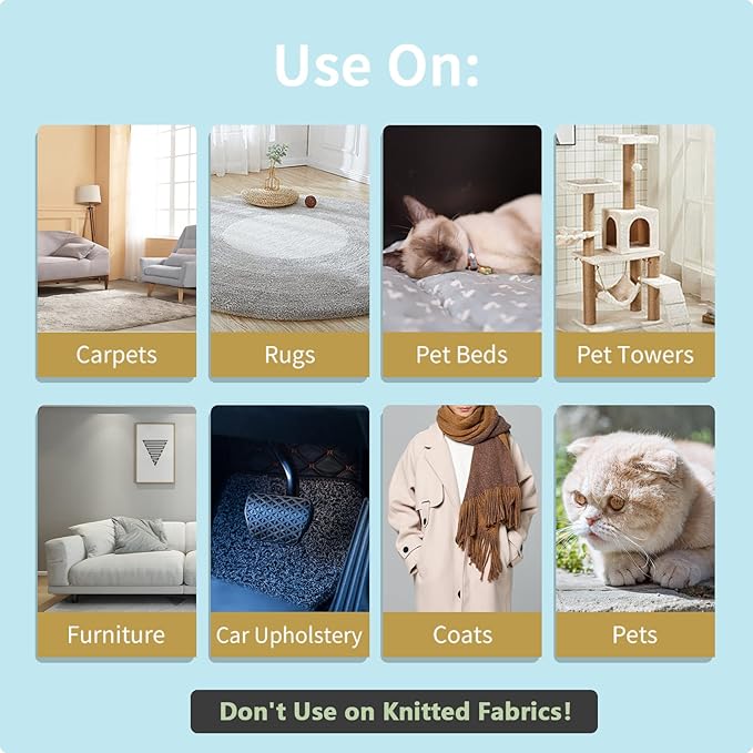 Lint Remover 3-Pack,Lint Shaver Cleaner Pro,Carpet Rake,Lint Brush,Fur Removal Tool,Portable Carpet Scraper,Clothes,Car Mats,Couch,Pet Bed,Furniture